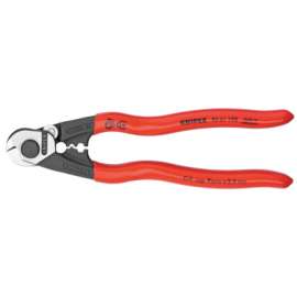 Knipex Wire Rope Cutters, 7 1/2 in, Shear Cut; Precise Crimping