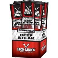 Jack Link's 02028 Beef Steak, Peppered Flavor, 1 oz Bag
