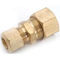 Anderson Metals 750082-0806 Tube Reducing Union, 1/2 x 3/8 in, Compression, Brass