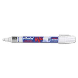 PRO-LINE WP Paint Markers, 1/8 in Tip, Medium, White
