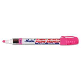 Valve Action Paint Markers, Fluorescent Pink, 1/8 in, Medium