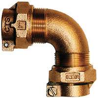 Legend T-4411NL Series 313-334NL Pipe Elbow, 3/4 in, Pack Joint, 90 deg Angle, Bronze, 100 psi Pressure
