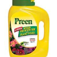 Preen 21-63902 Weed Preventer Plus Plant Food, Granular, 5-5/8 lb Bottle