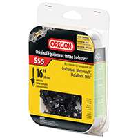 Oregon S55 Chainsaw Chain, 16 in L Bar, 3/8 in TPI/Pitch, 55-Link