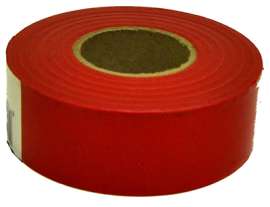 150' Glo RED Flag Tape