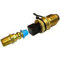 Mr. Heater F276330 Coupling Adapter Kit, 1/4 in, MPT x Male Plug, Brass, Gold
