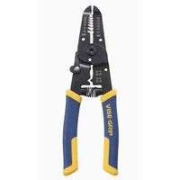 Wire Strippers / Crimpers / Cutters, 7 in, 10-20 AWG, Blue/Yellow