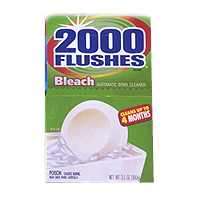 2000 Flushes 290071 Toilet Bleach Tablet, 1.75 oz, Very Slight Pungent, Off-White