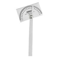 GENERAL 17 Square Head Protractor, 0 to 180 deg, Stainless Steel, Silver