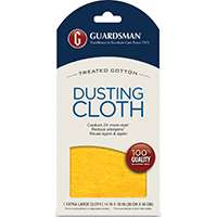 GUARDSMAN 462100 Dusting Cloth, Cotton, Yellow, 12