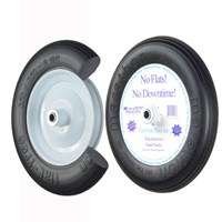 MTD 00003 Wheelbarrow Wheel, 300 lb Max Load, 8 in Dia Rim, 13 in Dia Tire, Polyurethane Tire