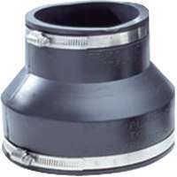 Fernco P1056-415 Pipe Coupling, 4 x 1-1/2 in, 3.956 in L, Black