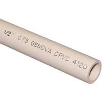 GENOVA 500052 Solid Cut Pipe, 1/2 in Plain, 2 ft L