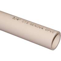 GENOVA 500072 Solid Cut Pipe, 3/4 in Plain, 2 ft L