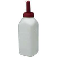 Little Giant 9812 Nursing Bottle, 2 qt Capacity, Square, Polyethylene Bucket, 4-1/4 in W