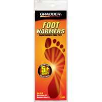 Grabber Warmers FWSMES Non-Toxic Foot Warmer, 95 deg F Average, 5 hr Continuous Warmth, Small/Medium