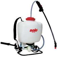 SOLO 425 Backpack Sprayer, 4 gal Tank, 4 ft L Hose, HDPE Tank
