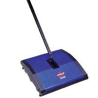 BISSELL Natural Sweep 92N0 Floor and Carpet Sweeper, Dual Rotating Brush, 9-1/2 in W Cleaning Path, Green