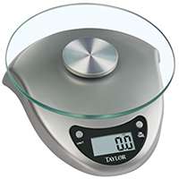 TAYLOR 3831S Kitchen Scale, 6.6 lb Capacity, LCD Display