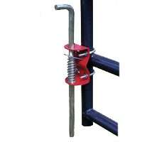 SpeeCo S16100200 Gate Anchor, Steel, Red, For 1-5/8 to 2 in OD Round Tube Gate