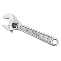 Adjustable Wrenches, 6 in Long, 3/4 in Opening, Chrome