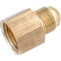 Anderson Metals 754046-0502 Tube Coupling, 5/16 in Flare x 1/8 in FNPT, 1000 psi, Brass