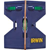 IRWIN 1794482 Post Level, Level/Plumb Vial, 3-Vial, Plastic