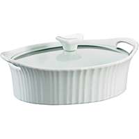 CorningWare 1105929 Casserole Dish, 1.5 qt Capacity, Stoneware, French White
