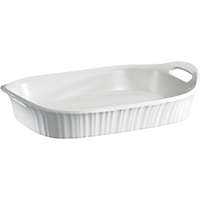 CorningWare 1105936 Casserole Dish, 3 qt Capacity, Ceramic, French White