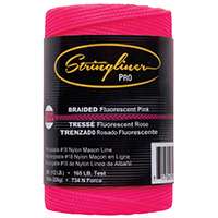 Stringliner Pro Series 35462 Construction Line, 165 lb Weight Capacity, 500 ft L, #18 Dia, Fluorescent Pink