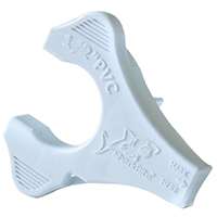 SharkBite UIP710A Gauge and Disconnect Clip, 1/2 in, PVC, White, 12 Bag
