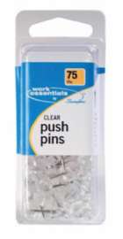 75CT Clear Push Pin