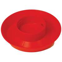 Little Giant 740 Poultry Waterer Base, 1 qt Capacity, 1-1/2 in H, 6 in Dia, Polystyrene, Red