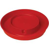 Little Giant 750 Poultry Waterer Base, 1 gal Capacity, 1-1/2 in H, 9 in Dia, Polystyrene, Red
