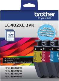 Brother - Cyan/Magenta/Yellow 1500 Page-Yield High-Yield Ink Cartridge, Pack of 3