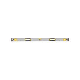 STANLEY 43-549 Box Beam Level, 48 in L, 3-Vial, 2-Hang Hole, Magnetic, Aluminum, Silver/Yellow