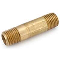 Anderson Metals 38300-0615 Pipe Nipple, 3/8 in NPT, 1-1/2 in L