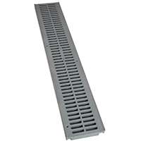 NDS Spee-D 241-1 Drain Grate, 3/8 x 3-1/4 in Grate Opening, 16.76 sq-in/ft Open Surface Area, 24 in L, 4.13 in W