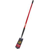 BULLY Tools 92720 Trenching Shovel, 12 in L x 4 in W Blade, Fiberglass Handle