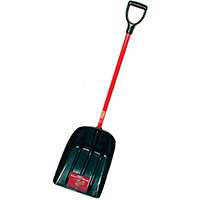 BULLY Tools 92400 Grain and Snow Shovel, 53-1/2 in OAL, Poly Blade, Fiberglass Handle