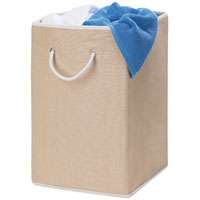 Honey-Can-Do HMP-01453 Laundry Hamper with Handle, Square, Polyester Fabric Bag