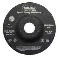 Wolverine Grinding Wheels, 4 1/2 in Dia, 1/4 in Thick, 7/8 in Arbor, 24 Grit, R