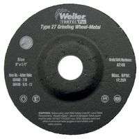 Wolverine Grinding Wheels, 5" Dia, 1/4" Thick, 7/8 Arbor, 24R, Aluminum Oxide