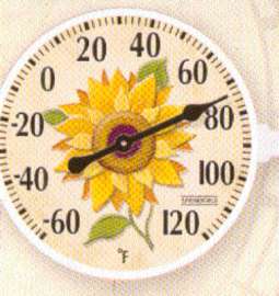 6" Thermometer Sunflowr