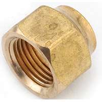 Anderson Metals 754018-08 Flare Nut, 1/2 in Flare, 750 psi, Brass
