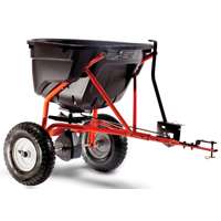Agri-Fab 45-0463 Broadcast Spreader, 130 lb Hopper, 25,000 sq-ft Coverage Area, Poly Hopper, 12 ft W Spread