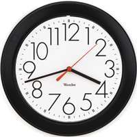 Westclox 461861 Wall Clock, Round, Analog Display, Analog, Black Frame