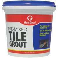 Red Devil 0424 Tile Grout, 1 qt Tub