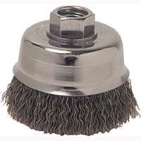 Weiler 36037 Wire Cup Brush, 5/8-11 Arbor/Shank, 6 in Dia