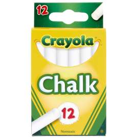 Children's Chalk, White, 12 Count